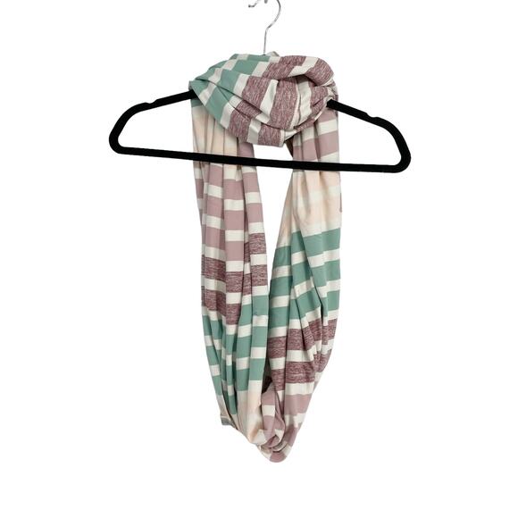 Lululemon Scarf Vinyasa Wrap One Size Triplet Twin Stripe Heathered Angel Wing - Picture 2 of 5